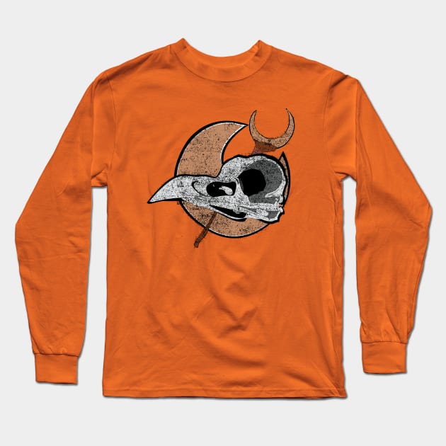 Skull Knight Long Sleeve T-Shirt by GarBear Designs